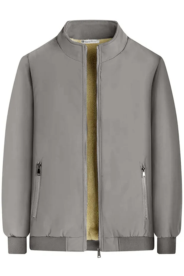 جاكيت مطري مقاوم للماء معزول جدا مبطن بالفرو