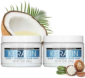 ADVANCED CLINICALS HAIR MASK KERATIN 340G