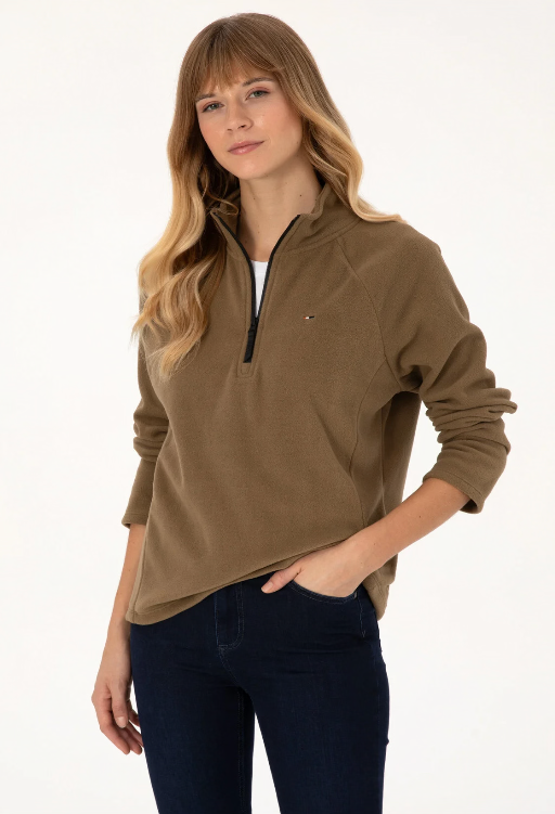 سويت شيرت نسائي باللون الخاكي المميز من U.S.P.ASSN