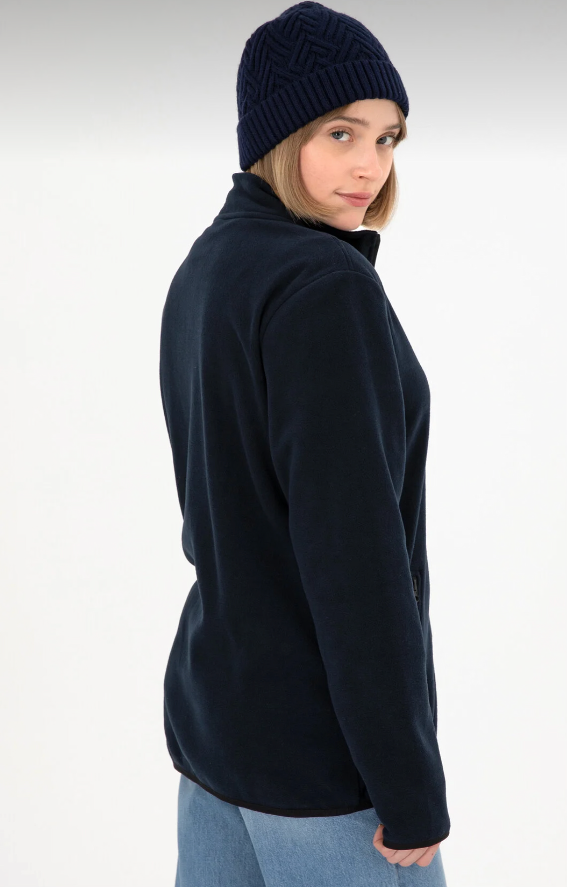 معطف صوف باللون الأزرق الداكن من U.S.P.ASSN