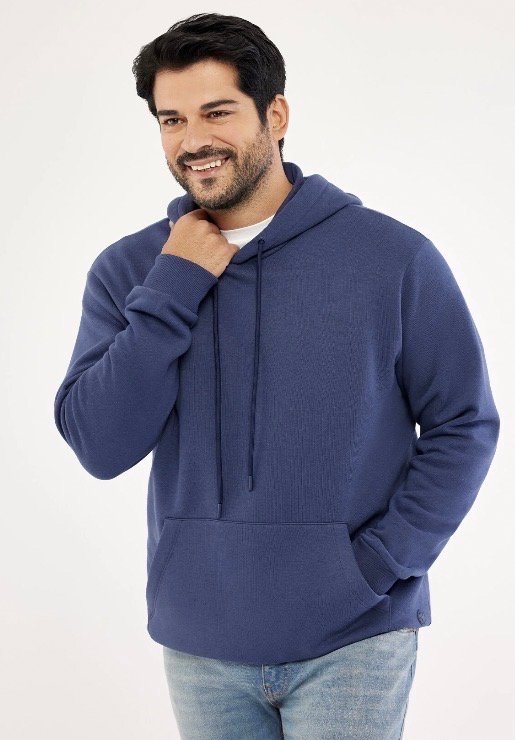 هودي رجالي بلون أزرق أنيق من AC&CO