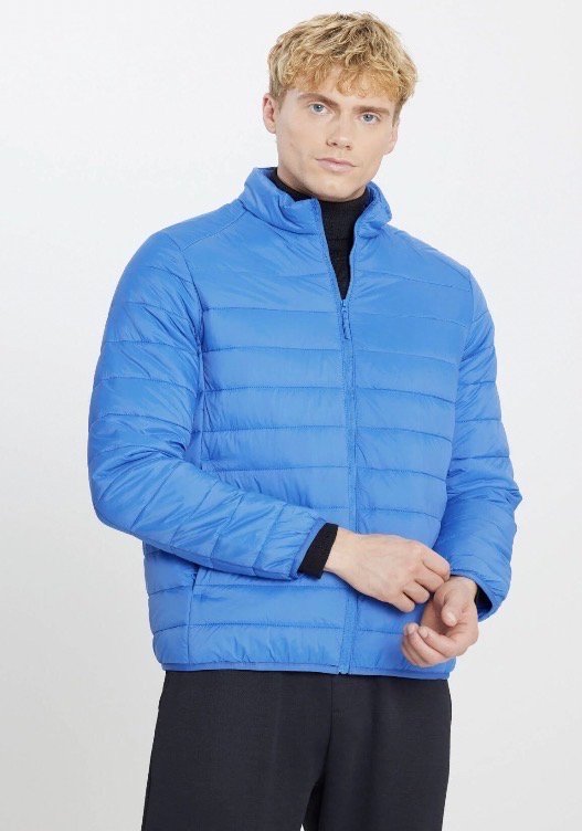 جاكيت مطري رجالي باللون الأزرق الفاتح من AC&CO