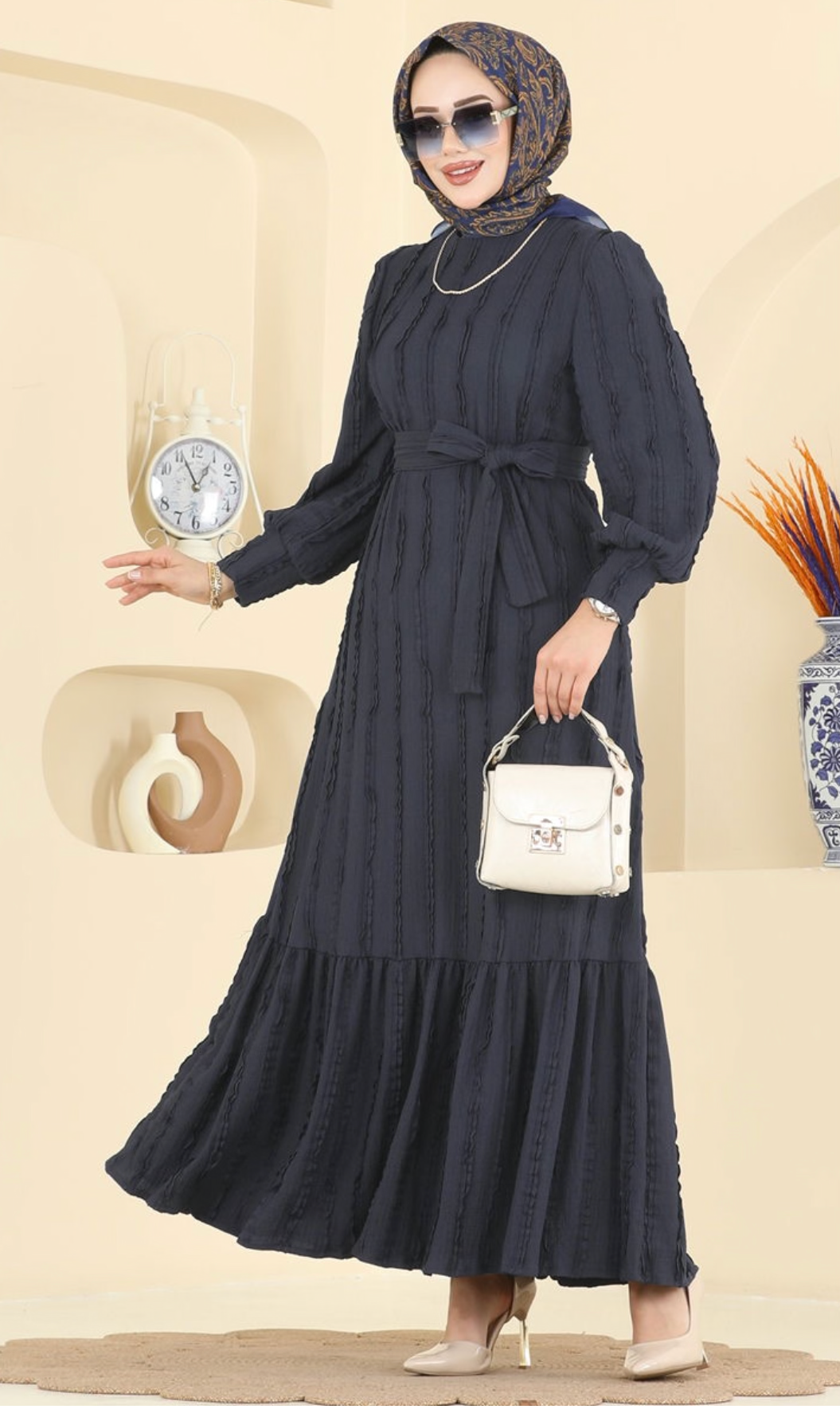 فستان نسائي من قماش أمازون للمحجبات