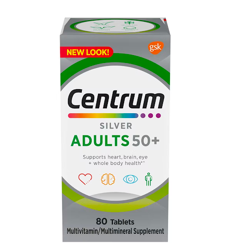 CENTRUM SILVER ADULTS 50+ 80 TABLETS