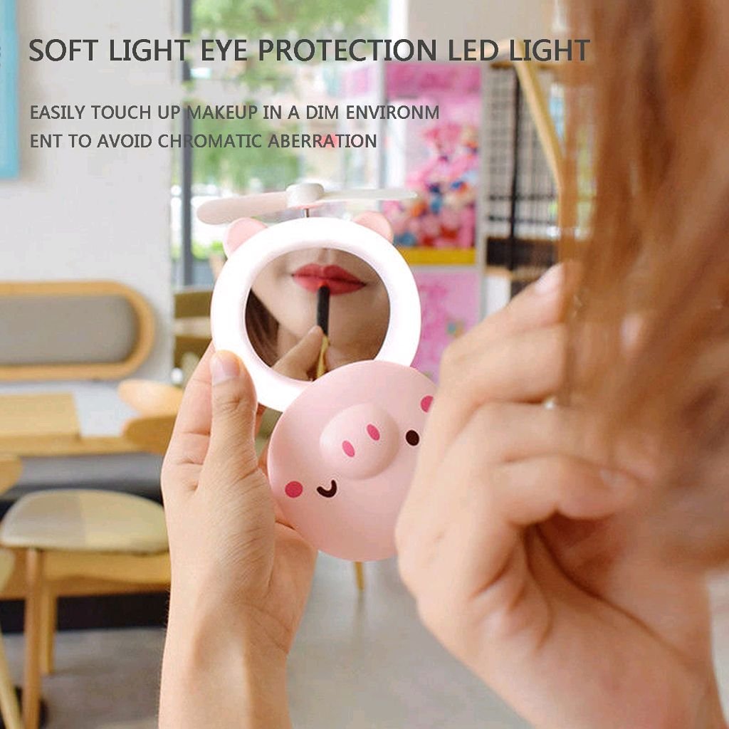 مرآة مع ليد