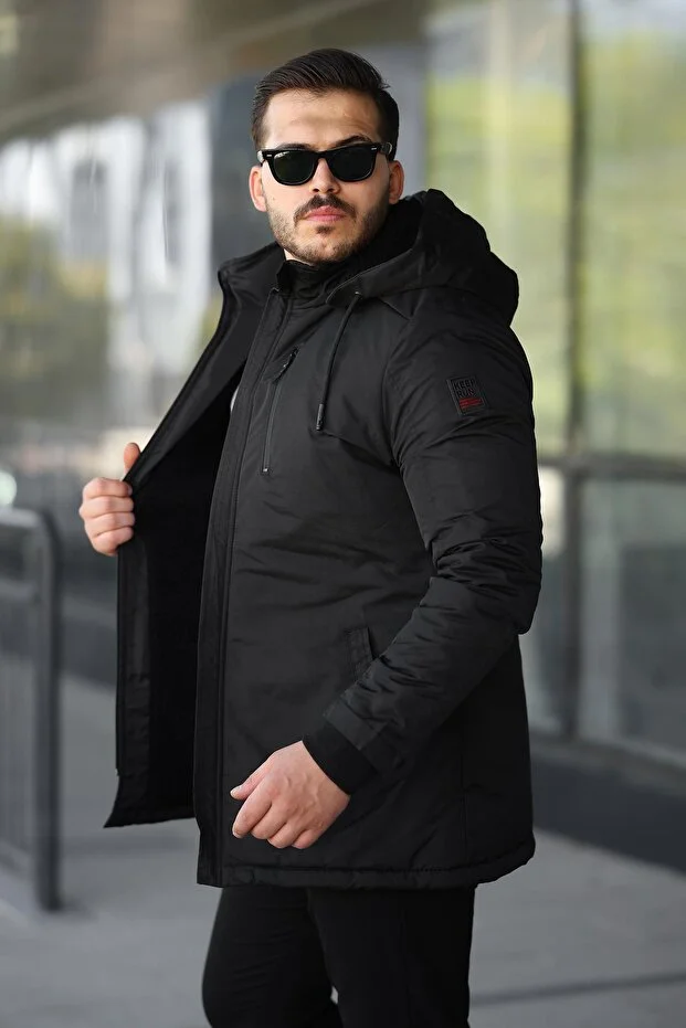 جاكيت مطري رجالي مبطن بالفرو