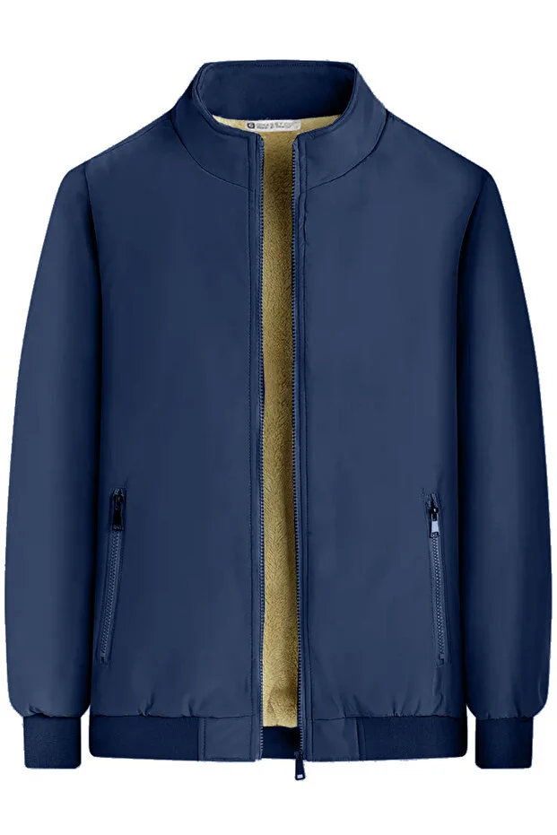 جاكيت مطري مقاوم للماء معزول جدا مبطن بالفرو