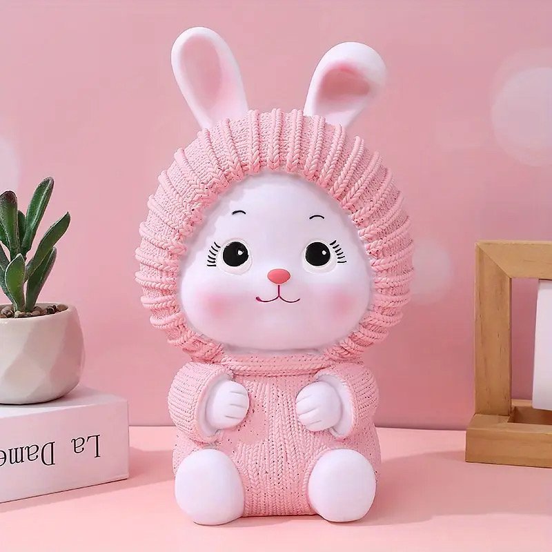 حصّالة فخّار للأطفال بتصميم أرنب