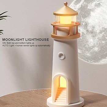 لمبدير Moonlit Beacon بشكل منارة يطلق صور واقعية للقمر