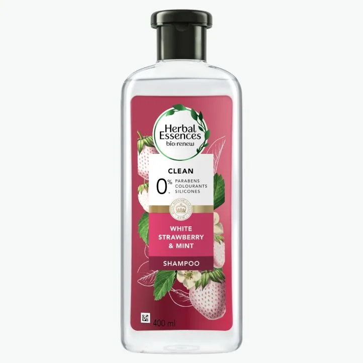 HERBAL ESSENCES SHAMPOO WHITE STRAWBERRY & MINT 400ML