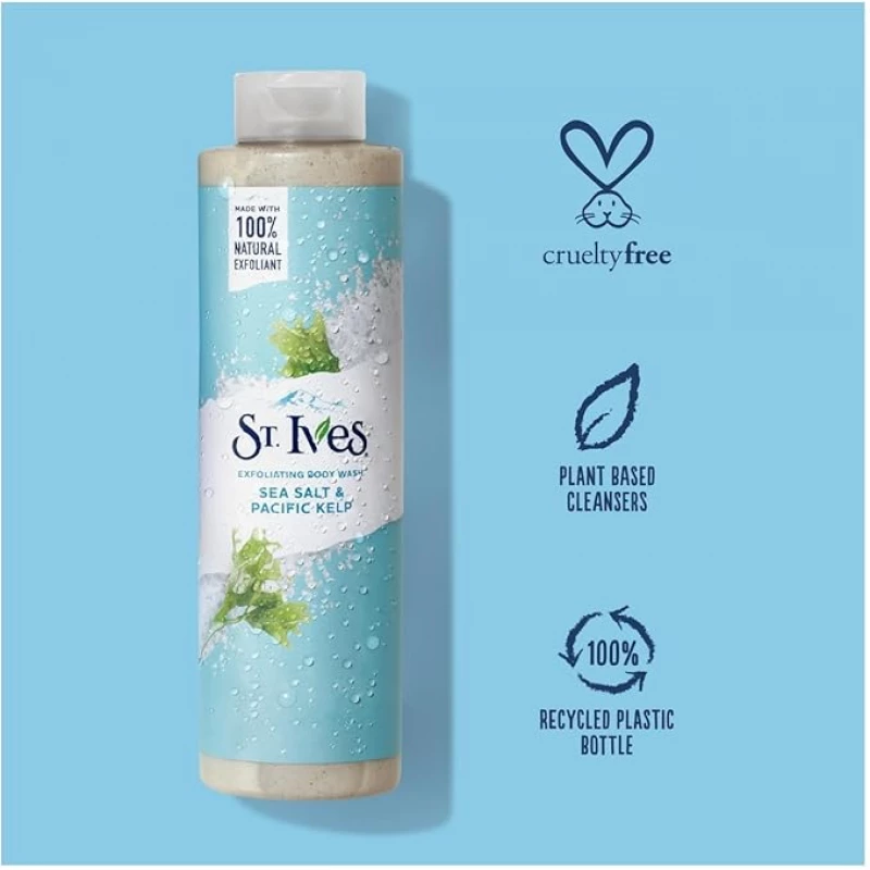 ST.IVES BODY WASH SEA SALT & KELP 650ML