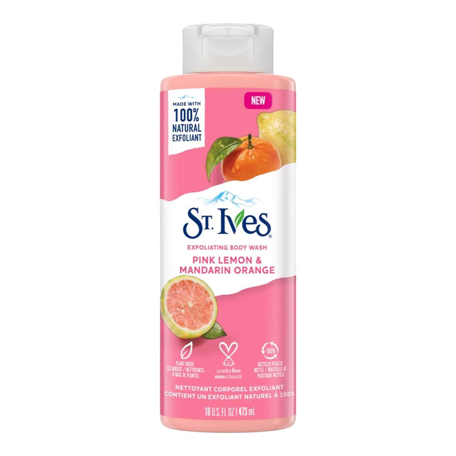 ST.IVES BODY WASH PINK LEMON & MANDARIN ORANGE 650ML