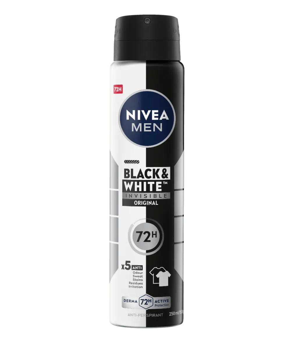 NIVEA MEN SPRAY BLACK&WHITE INVISIBLE 150ML