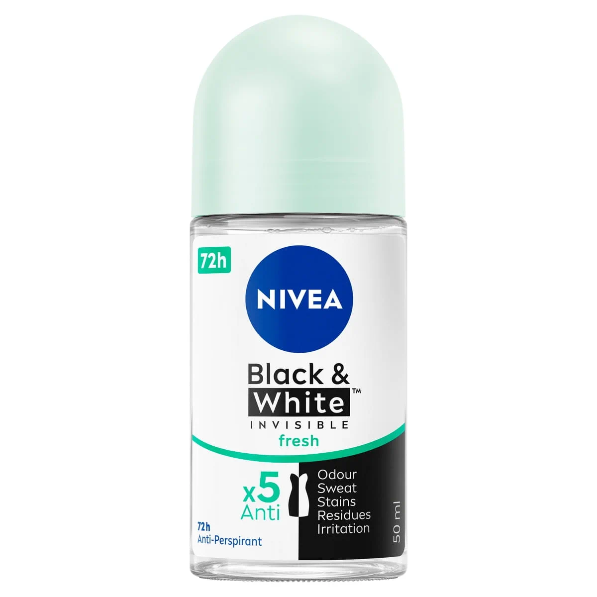 NIVEA ROLL BLACK&WHITE INVISIBLE FRESH 50ML