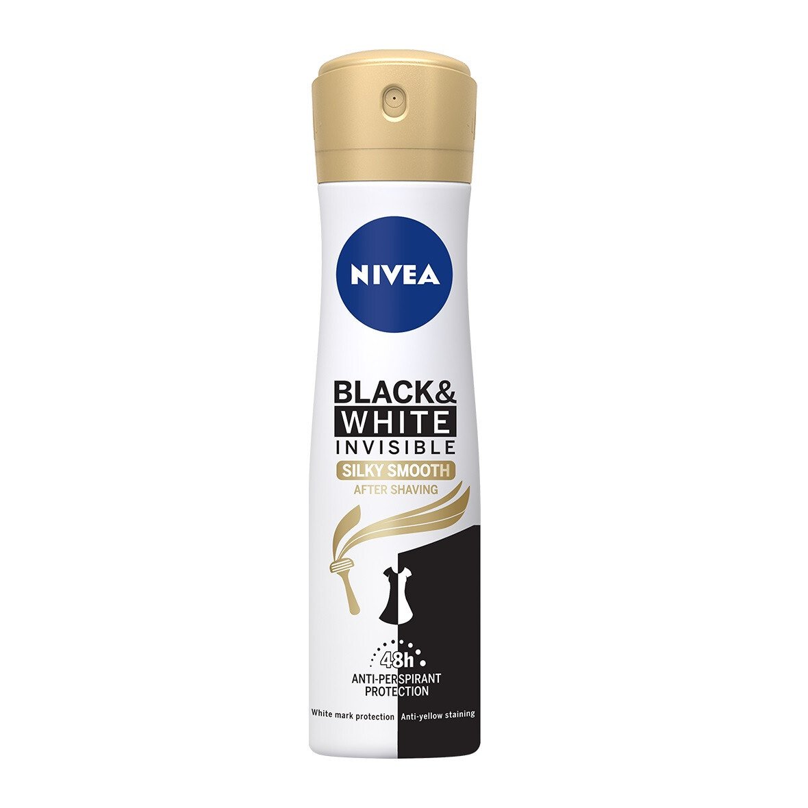 NIVEA SPRAY BLACK&WHITE INVISIBLE SILKY SMOOTH 150ML