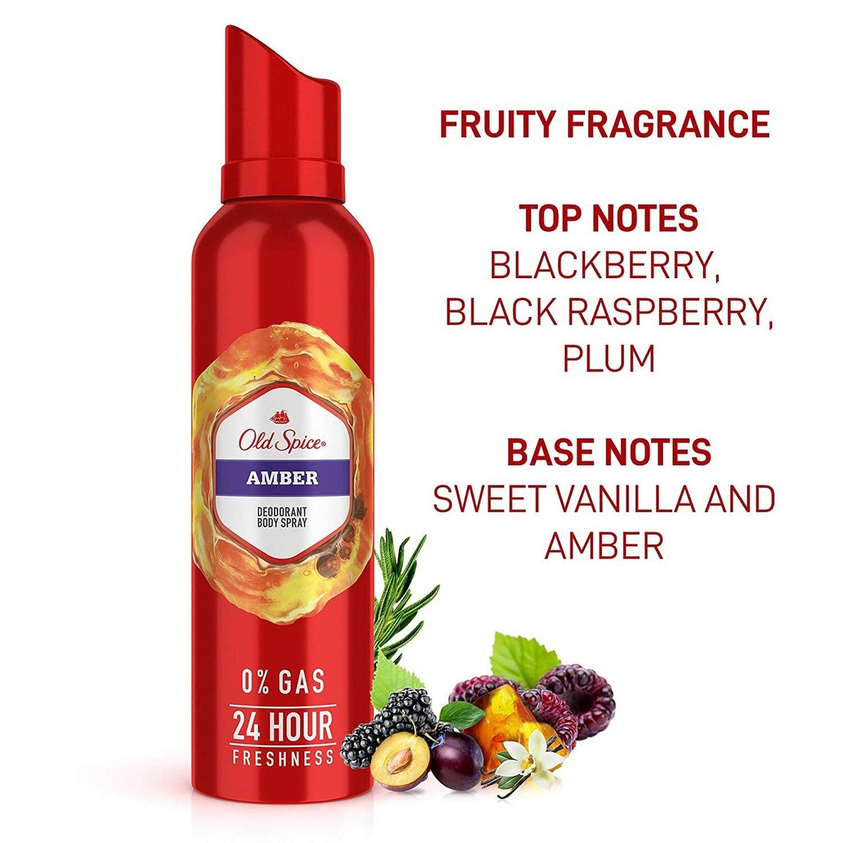 OLD SPICE SPRAY AMBER 140ML