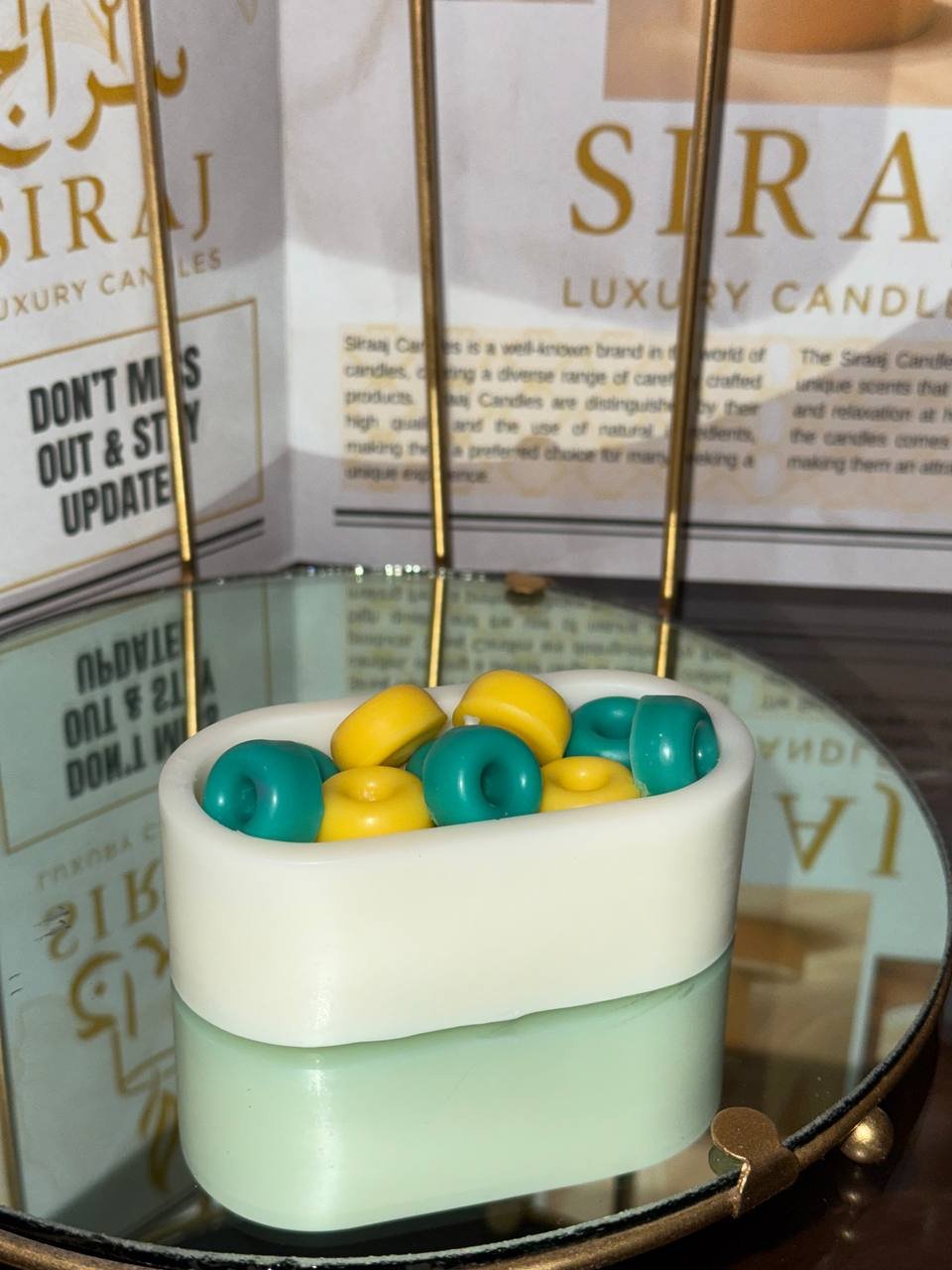 Doughnuts Bowl Candle