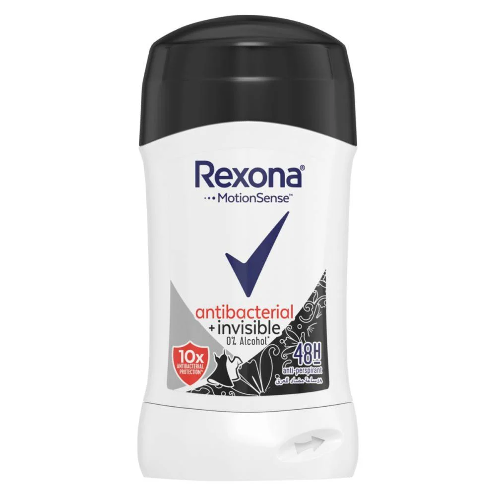 REXONA STICK ANTIBACTERIAL + INVISIBLE 40G