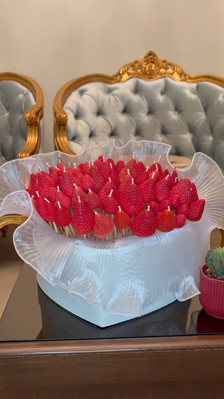 Strawberry Candle Bouquet