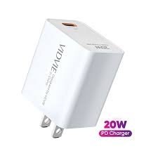"رأسية شحن VIDVIE  مخرج نوع C 20W"