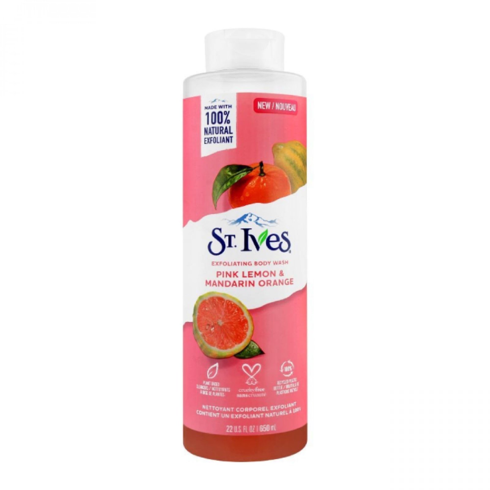 ST.IVES BODY WASH PINK LEMON & MANDARIN ORANGE 650ML