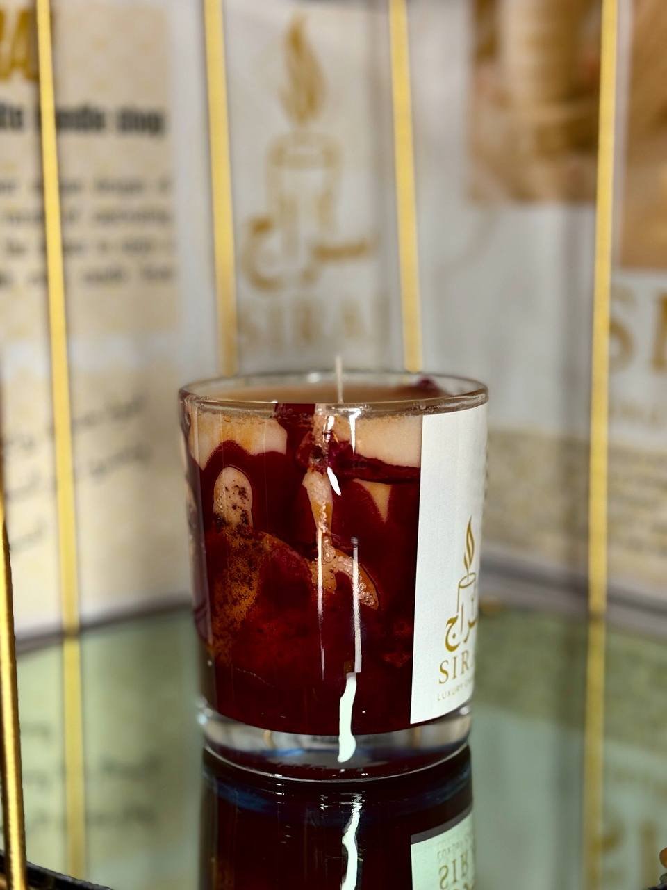 Random Maroon Candle