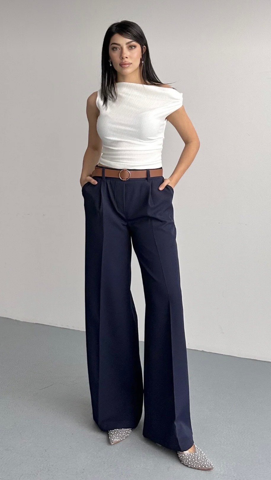 بنطال نسائي بقصة شارلستون