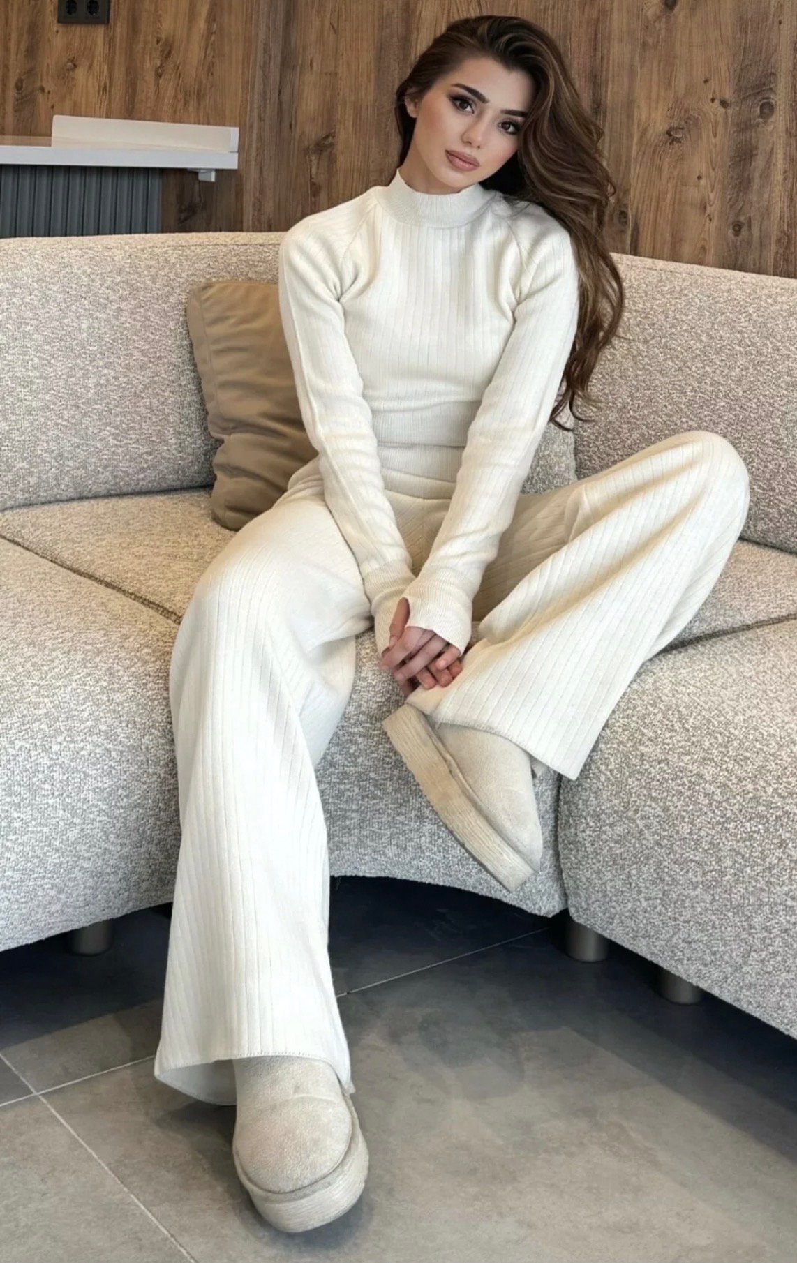 بيجاما نسائية تريكو للخروج من المنزل