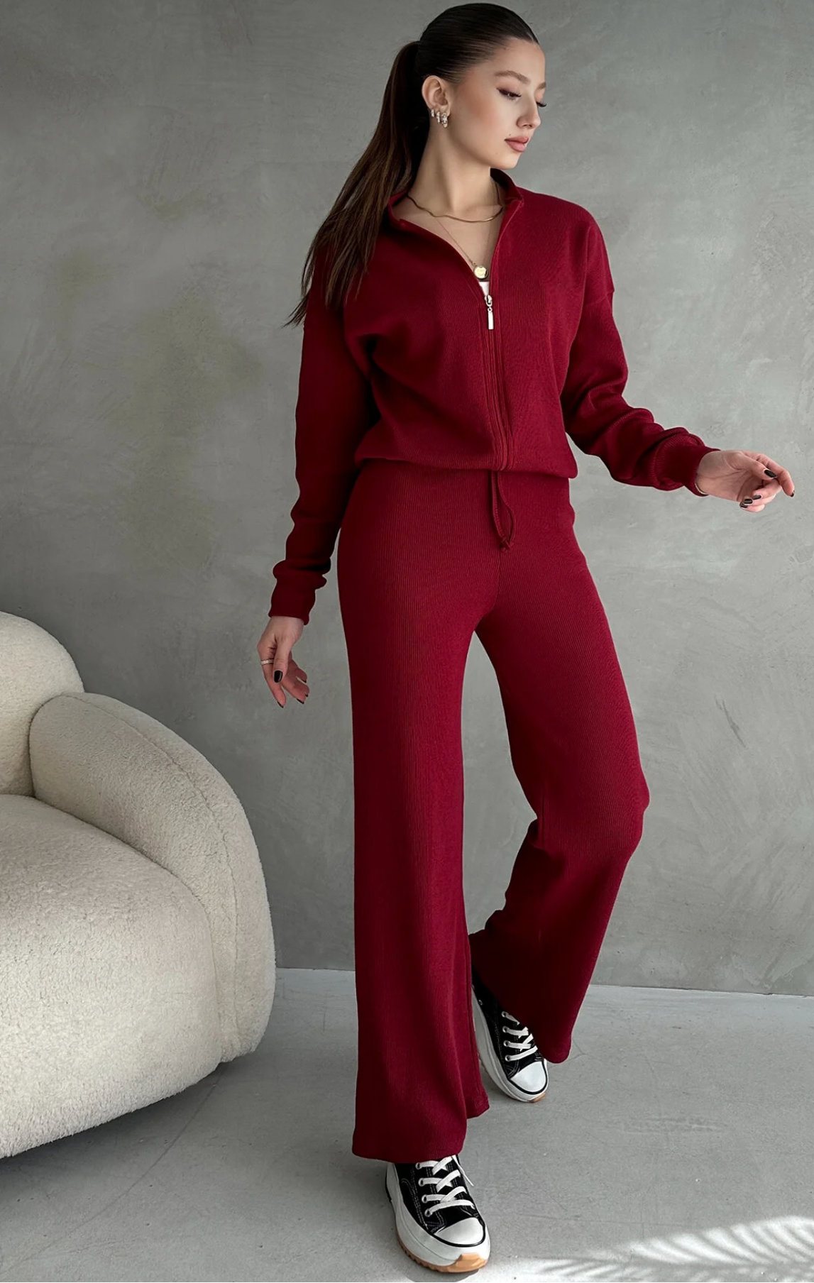 بيجاما نسائية تريكو للخروج من المنزل