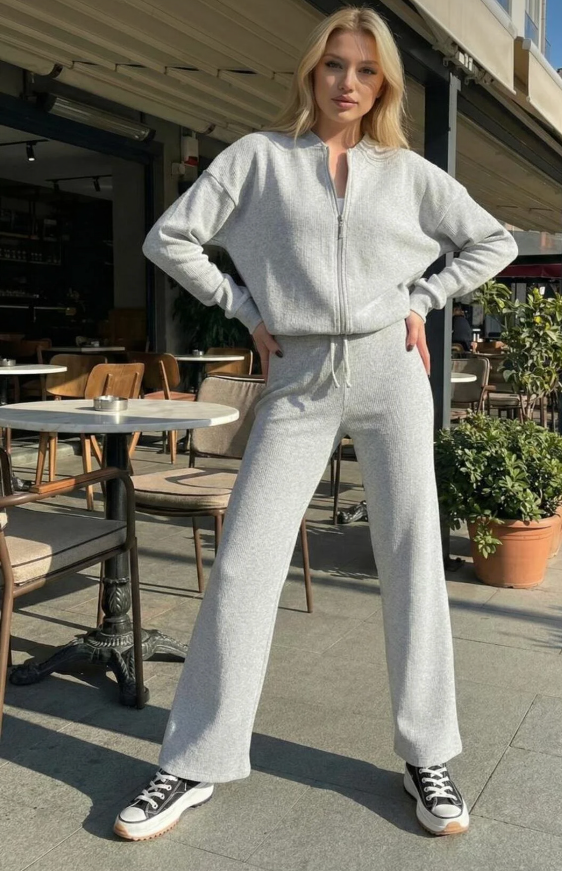 بيجاما نسائية تريكو للخروج من المنزل