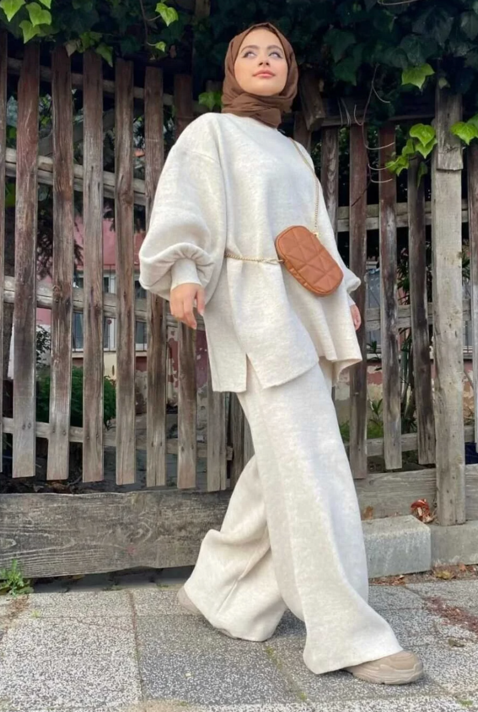 بيجاما تريكو بتصميم أنيق للخروج من المنزل