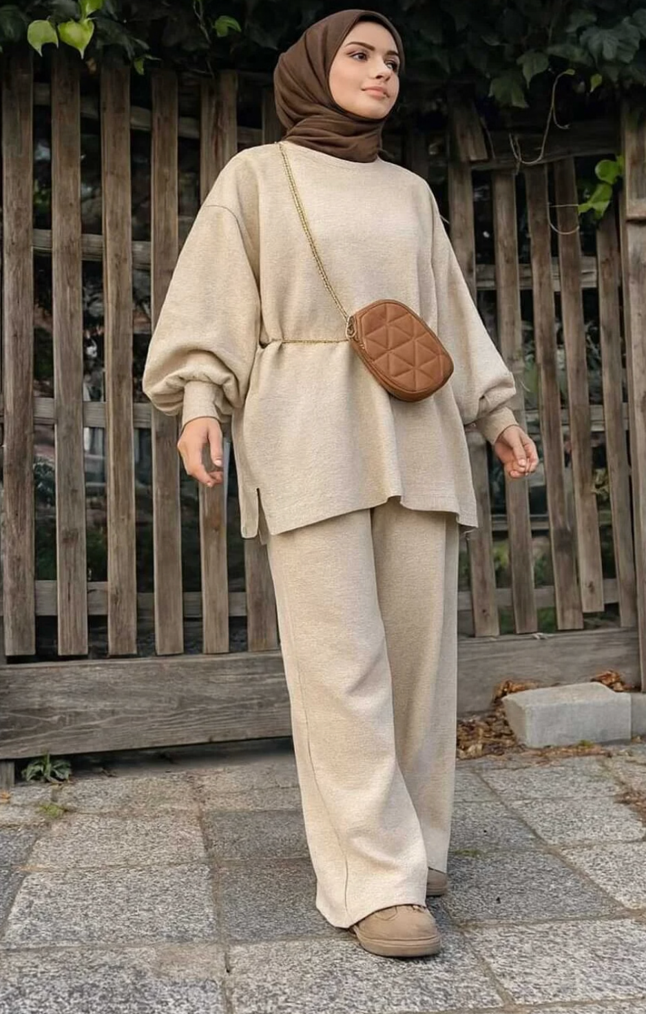 بيجاما تريكو بتصميم أنيق للخروج من المنزل