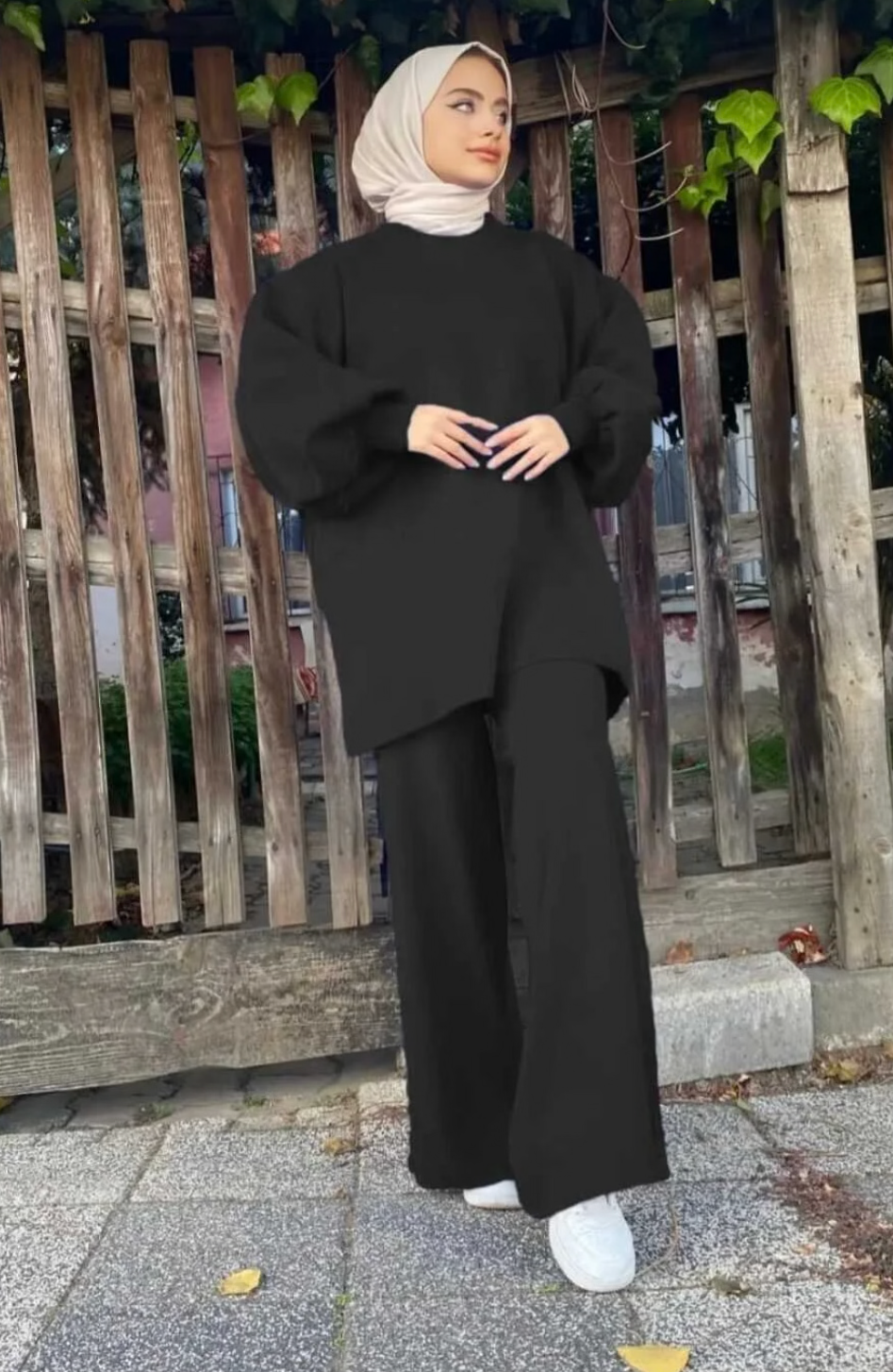 بيجاما تريكو بتصميم أنيق للخروج من المنزل