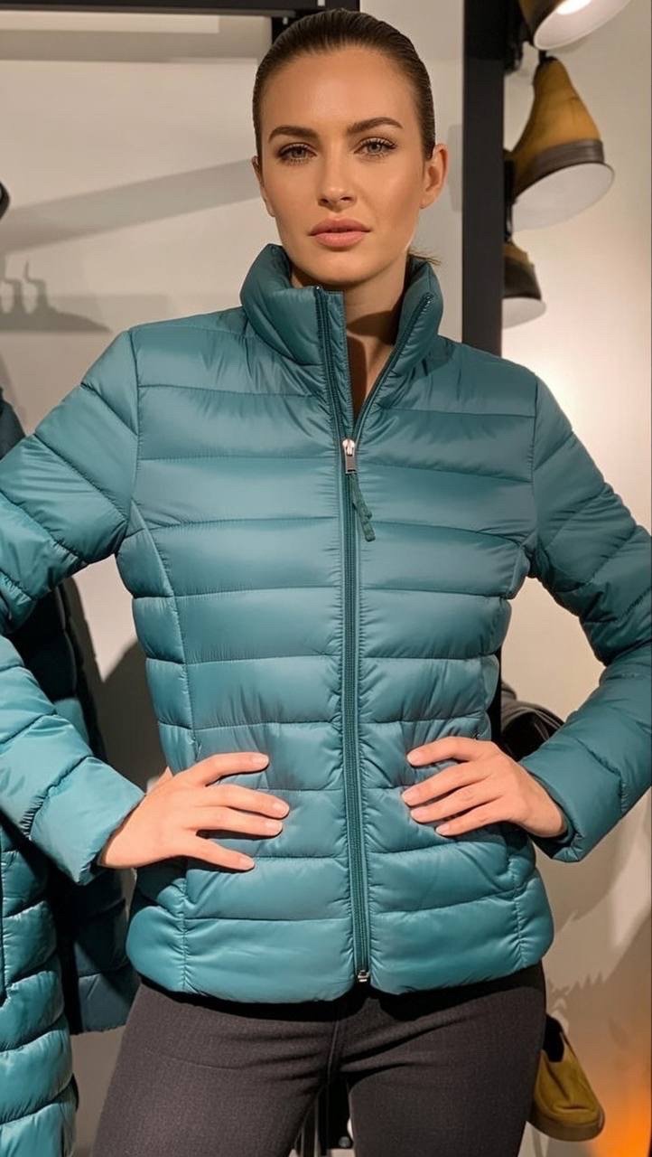 جاكيت منفوخ (Puffer) خفيف نسائي