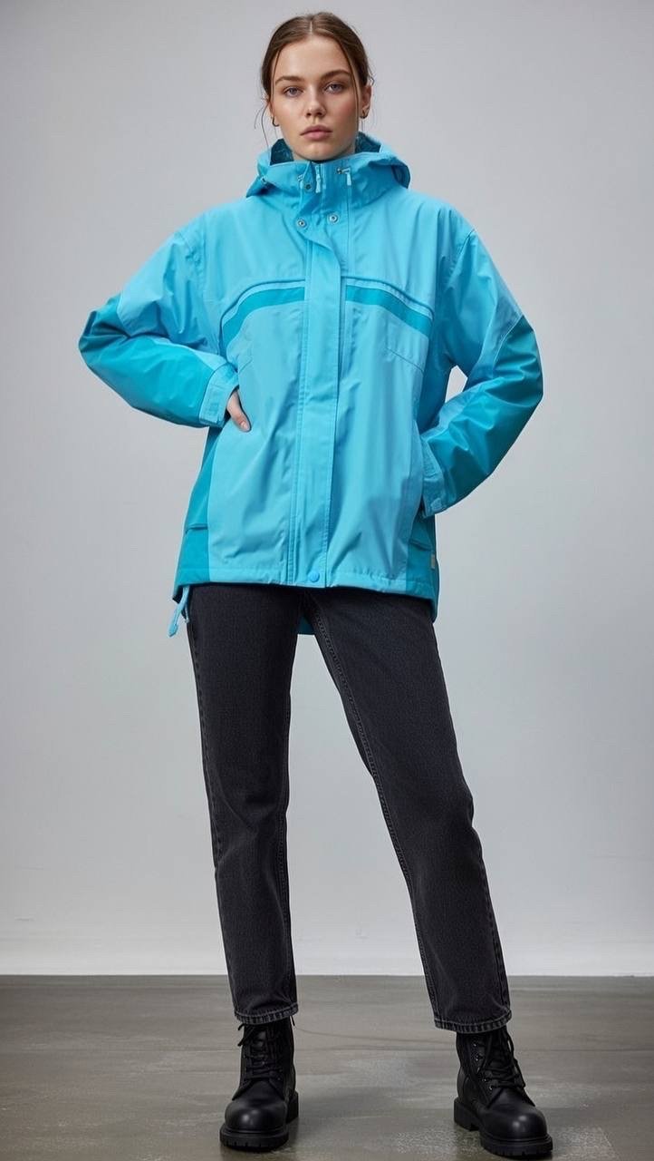 جاكيت مقاوم للرياح (Windbreaker) نسائي بتصميم رياضي