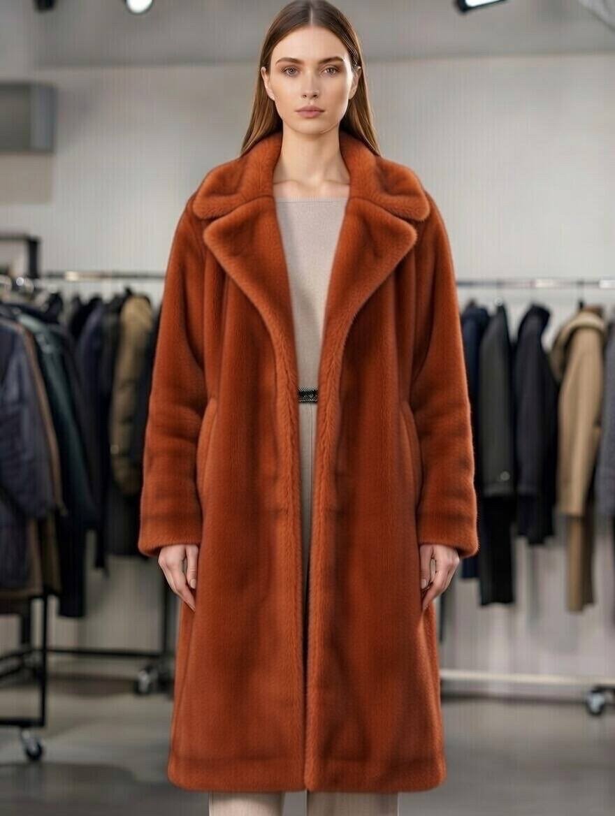 معطف نسائي من الفراء الصناعي من ماركة Brave Soul